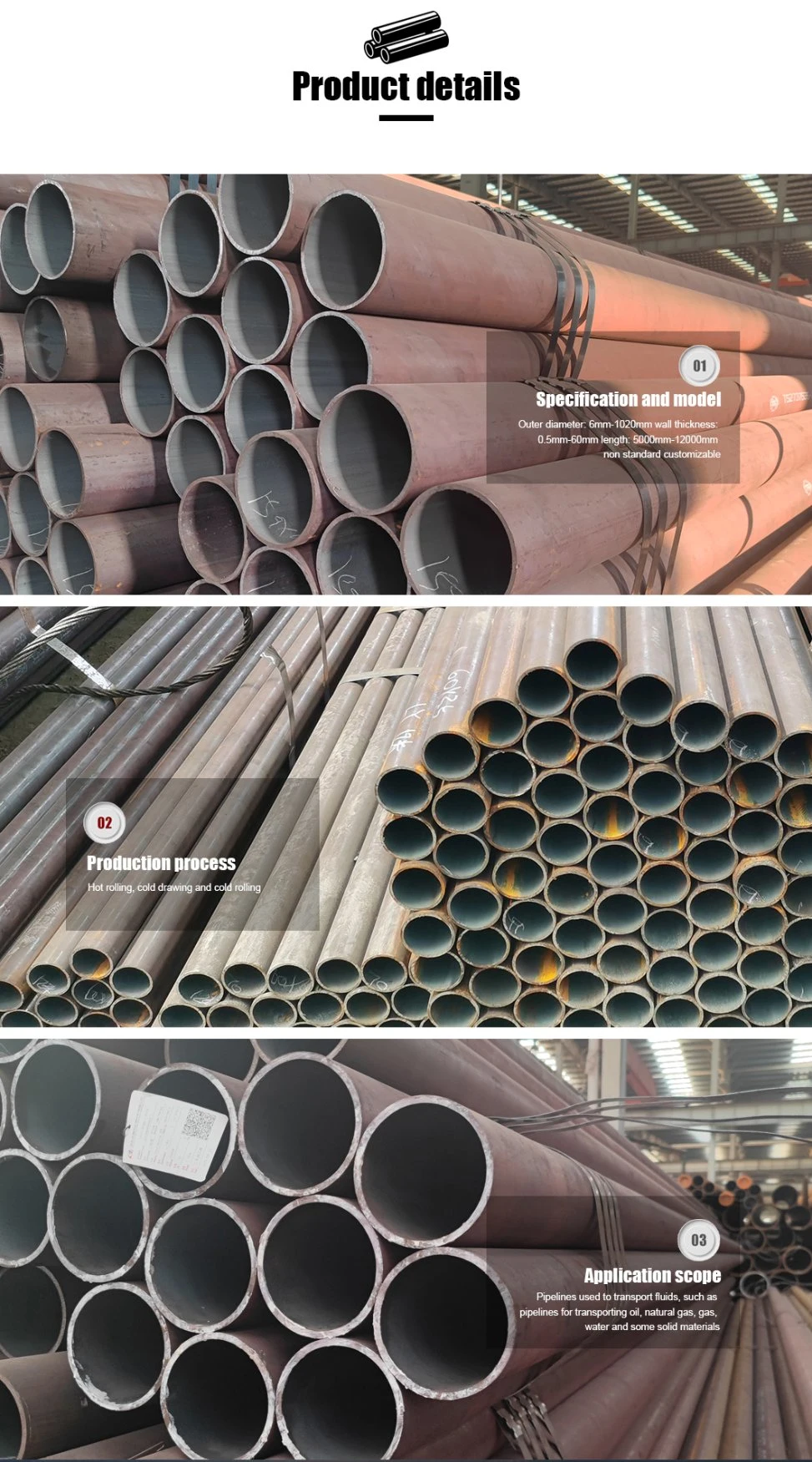A333 Low Temperature Alloy Steel Pipe Seamless Steel Pipes